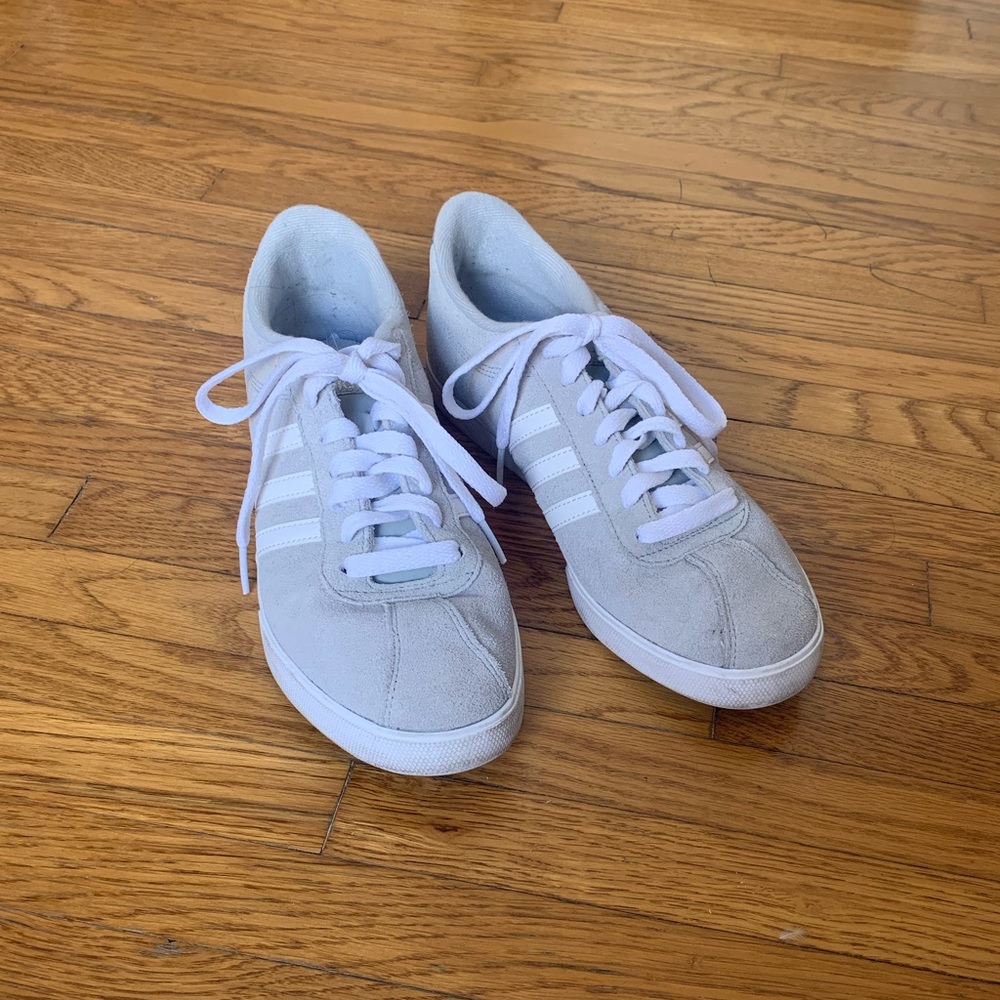 ADIDAS Neo Gray Suede Sneakers